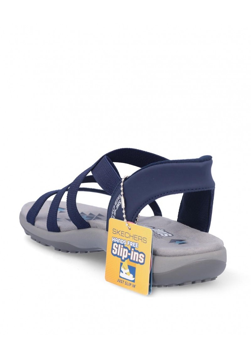 SANDALIA PLANA SKECHERS 163460 NAVY