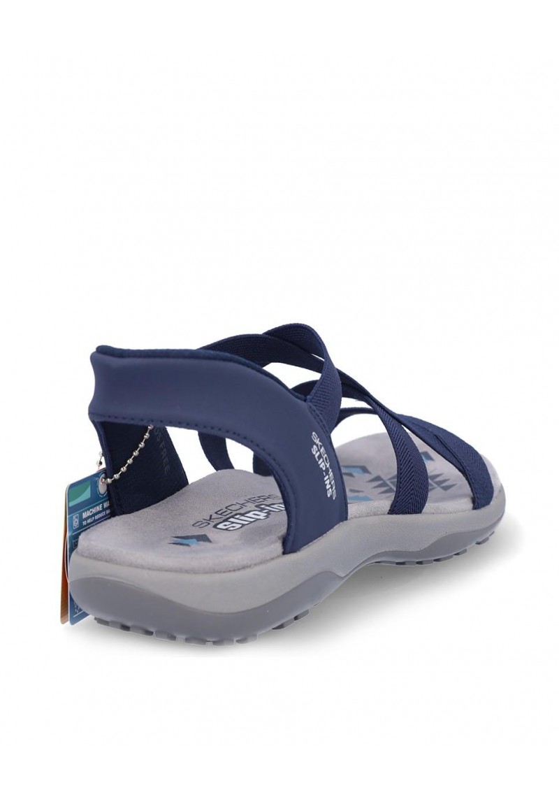 SANDALIA PLANA SKECHERS 163460 NAVY