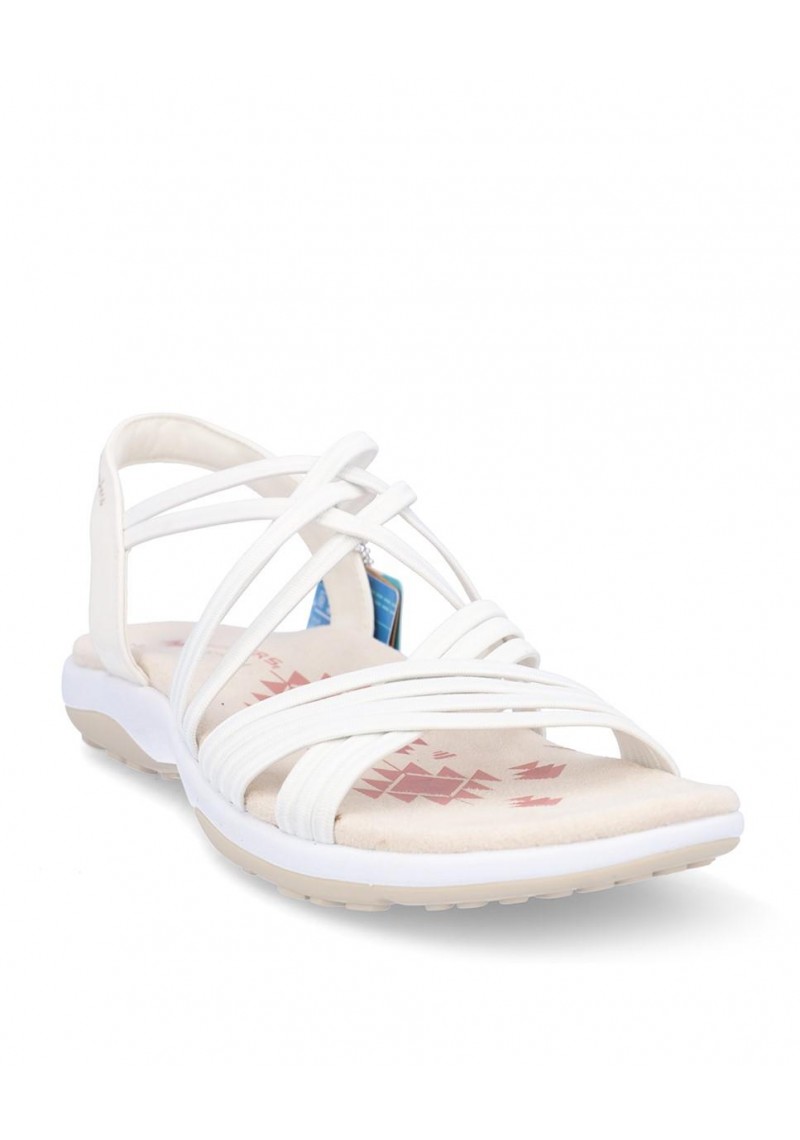 SANDALIA PLANA SKECHERS 163185 WHITE