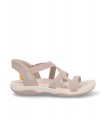 SANDALIA PLANA SKECHERS 163460 TAUPE
