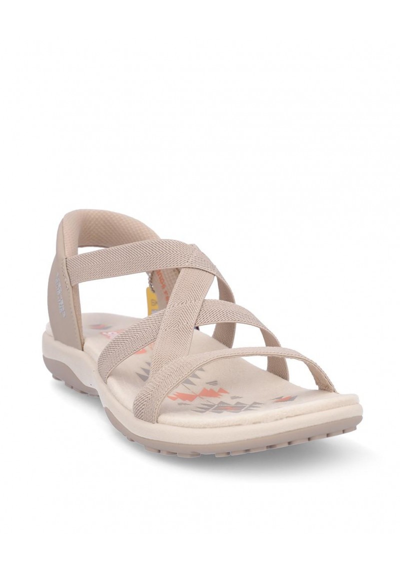 SANDALIA PLANA SKECHERS 163460 TAUPE