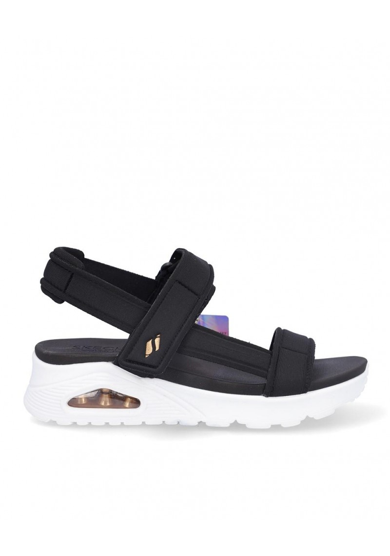 SANDALIA PLANA SKECHERS 119813 BLACK