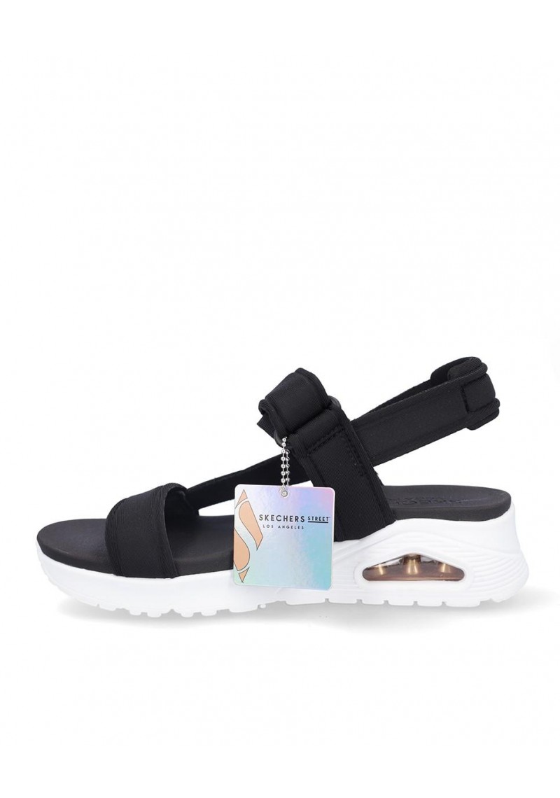 SANDALIA PLANA SKECHERS 119813 BLACK
