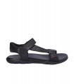 SANDALIA HOMBRE PIEL, CIERRE VELCRO, PLANTA BIO PIEL PERFORADA