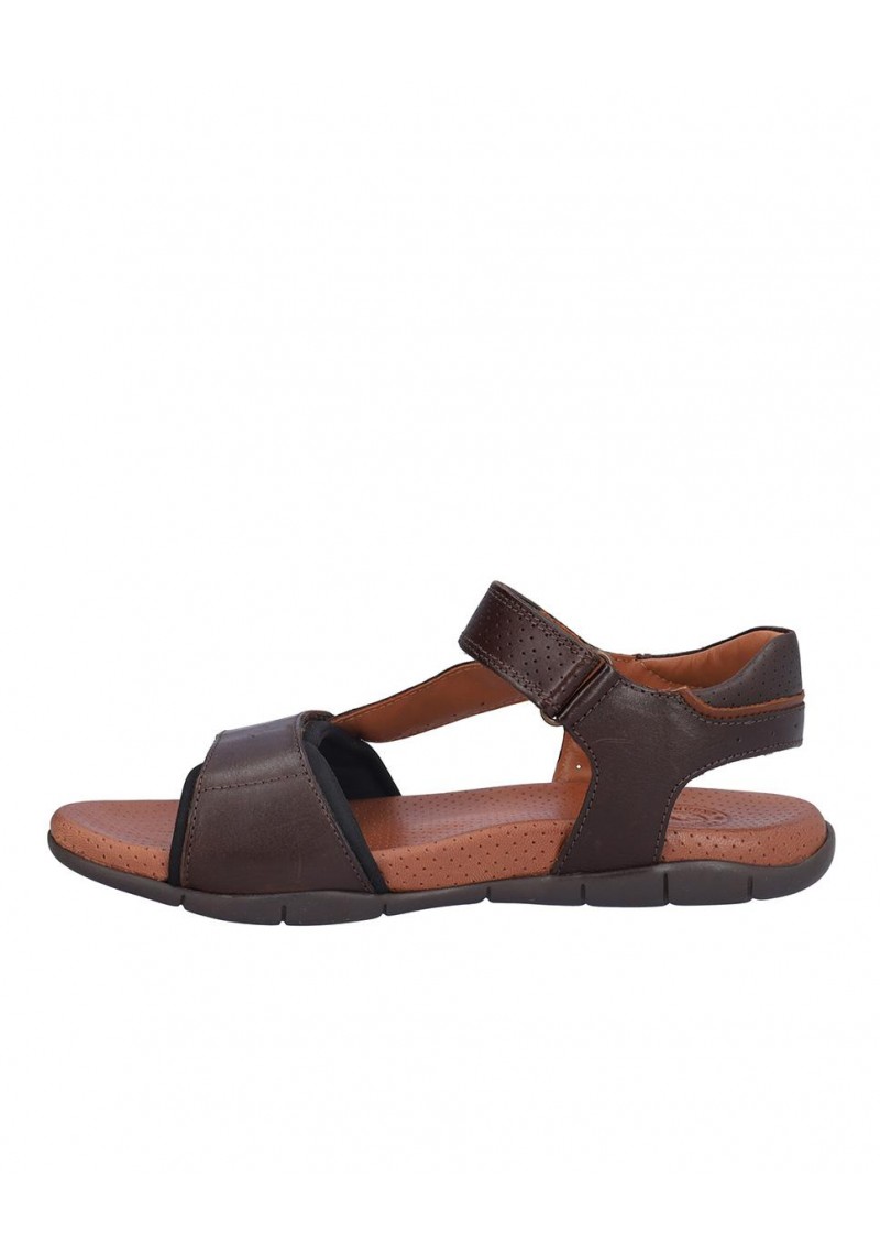 SANDALIA HOMBRE PIEL,CIERRE VELCRO,PLANTA BIO PERFORADA PIEL