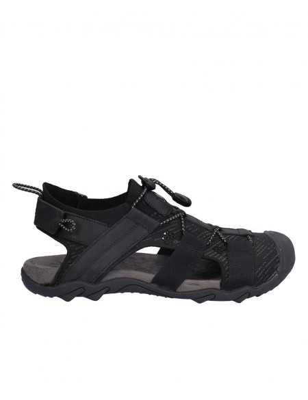 SANDALIA CABALLERO, CIERRE CORDON ELASTICO Y VELCRO TRASERO