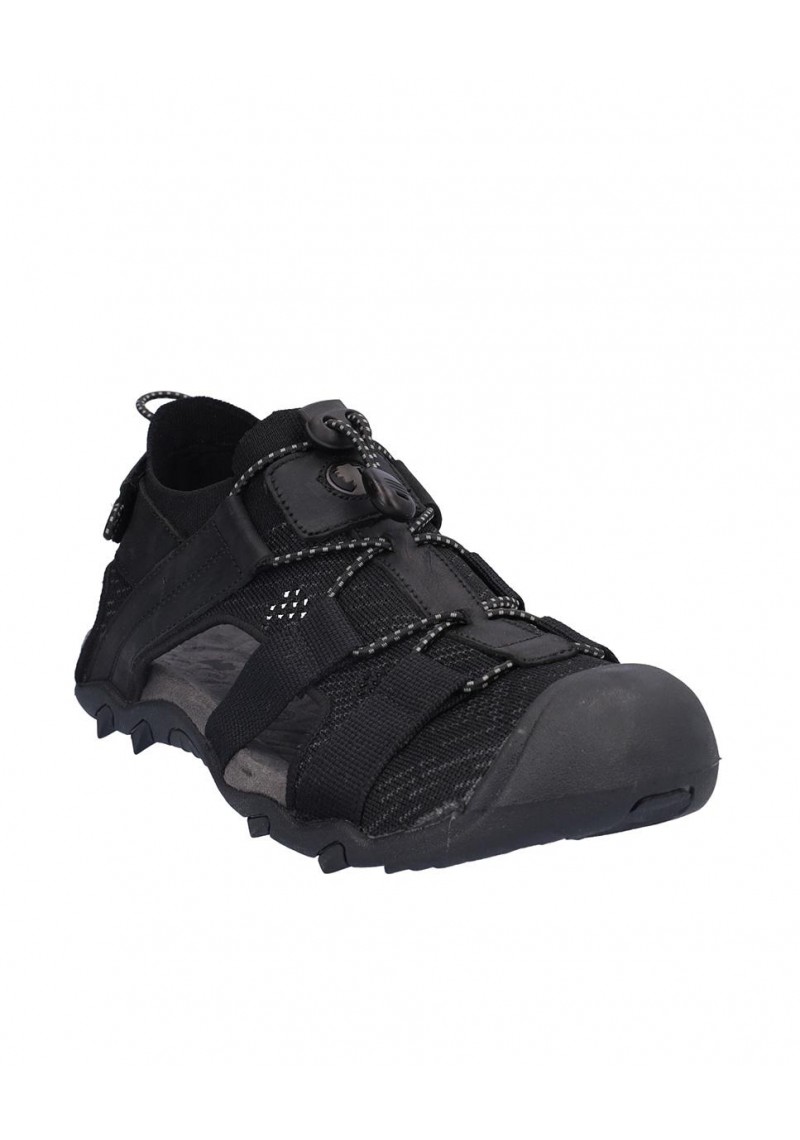 SANDALIA CABALLERO, CIERRE CORDON ELASTICO Y VELCRO TRASERO