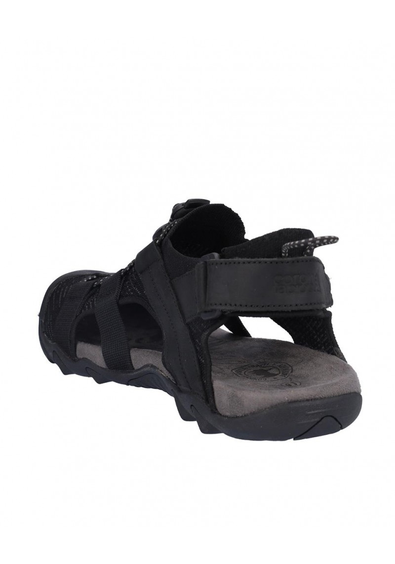 SANDALIA CABALLERO, CIERRE CORDON ELASTICO Y VELCRO TRASERO