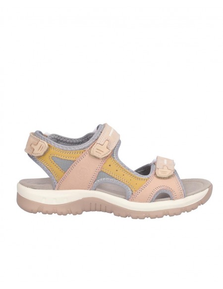 SANDALIA SEÑORA DE VELCROS, PLANTA BIO MICROFIBRA TRANSPIRABLE