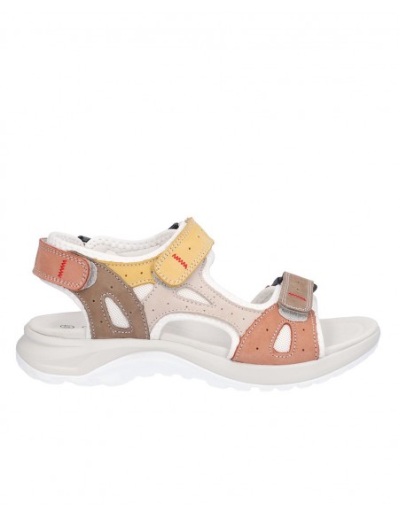 SANDALIA SEÑORA DE VELCROS, PLANTA BIO MICROFIBRA TRANSPIRABLE