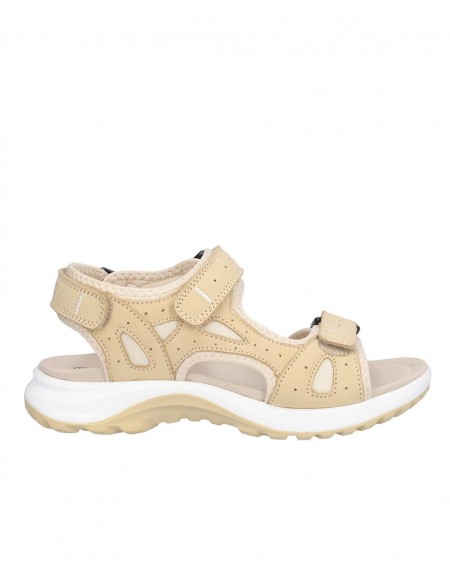 SANDALIA SEÑORA DE VELCROS, PLANTA BIO MICROFIBRA TRANSPIRABLE