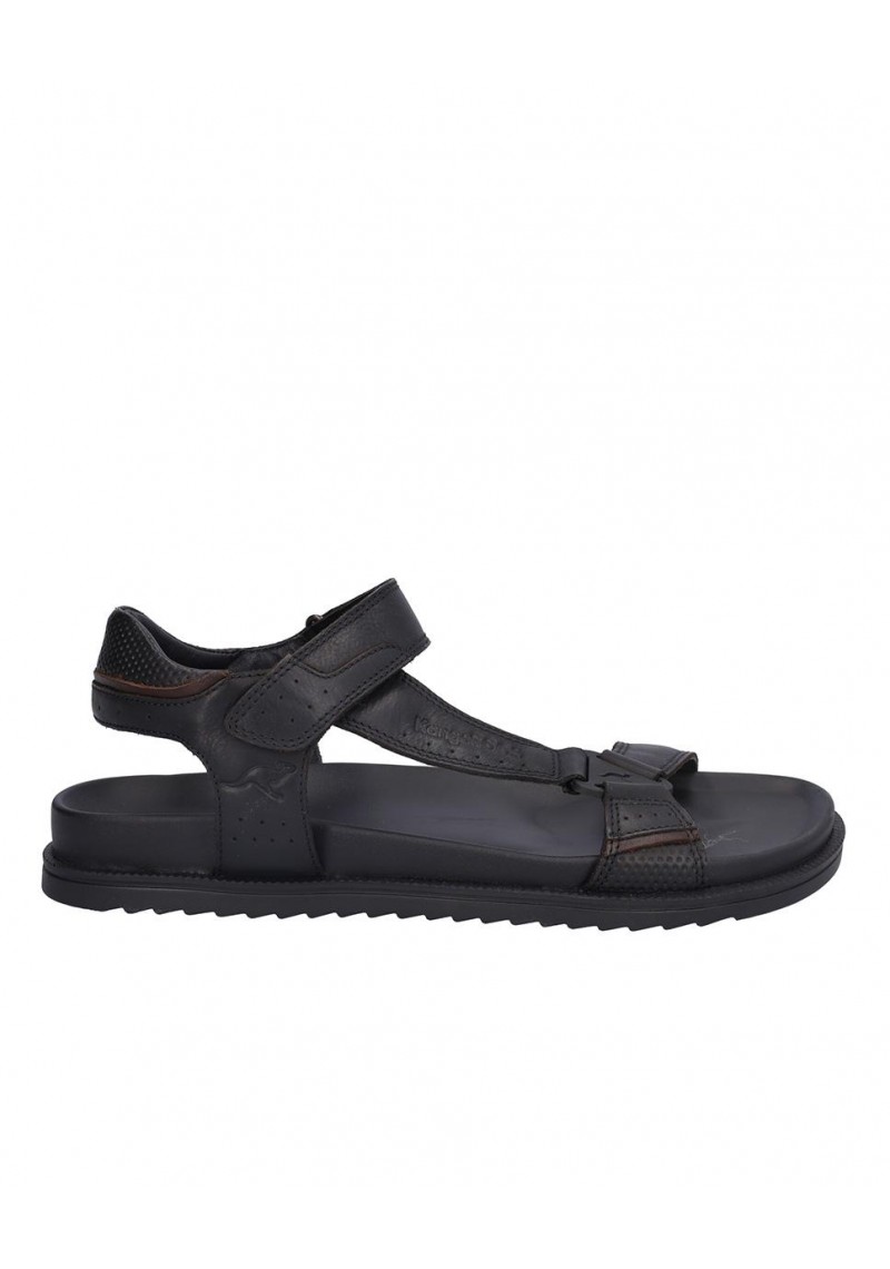 SANDALIA HOMBRE PIEL, CIERRE VELCRO, PLANTA DE EVA