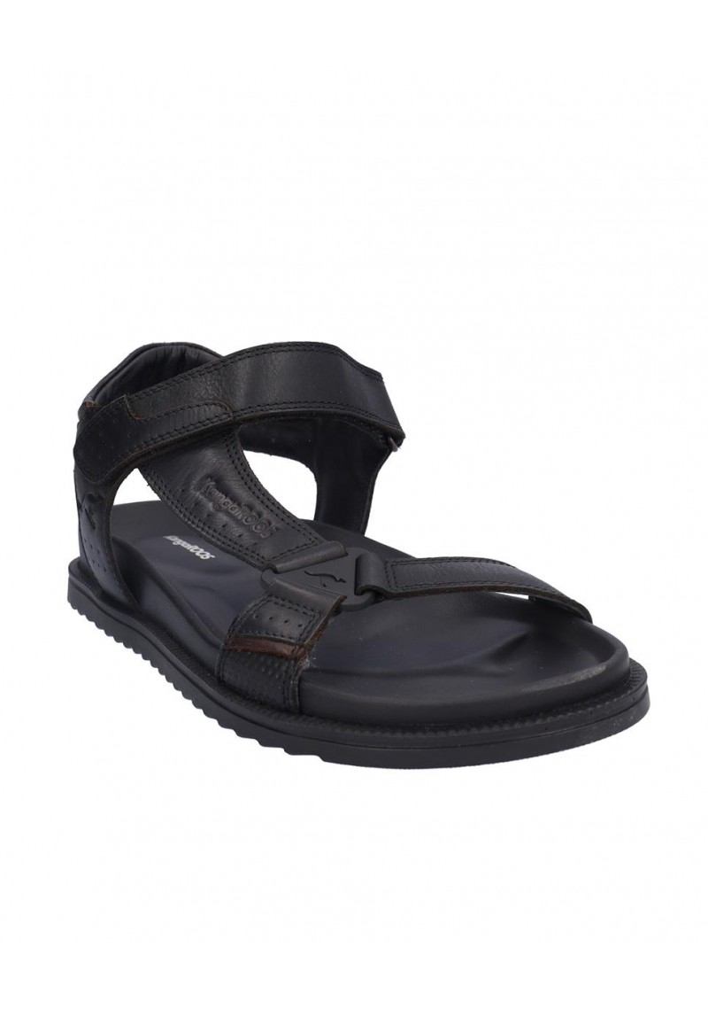 SANDALIA HOMBRE PIEL, CIERRE VELCRO, PLANTA DE EVA