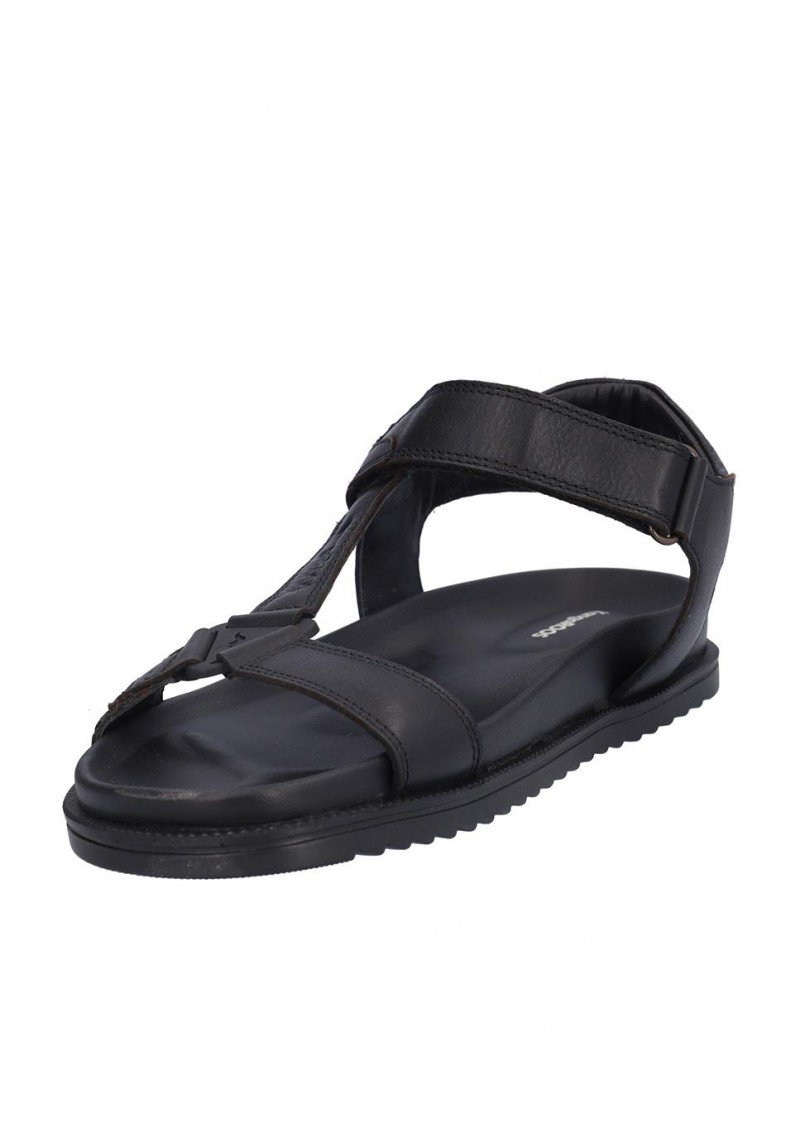 SANDALIA HOMBRE PIEL, CIERRE VELCRO, PLANTA DE EVA