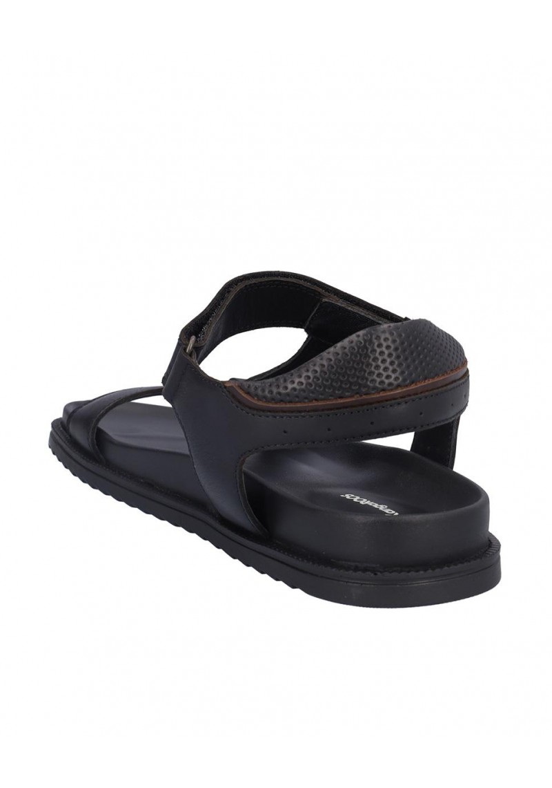 SANDALIA HOMBRE PIEL, CIERRE VELCRO, PLANTA DE EVA