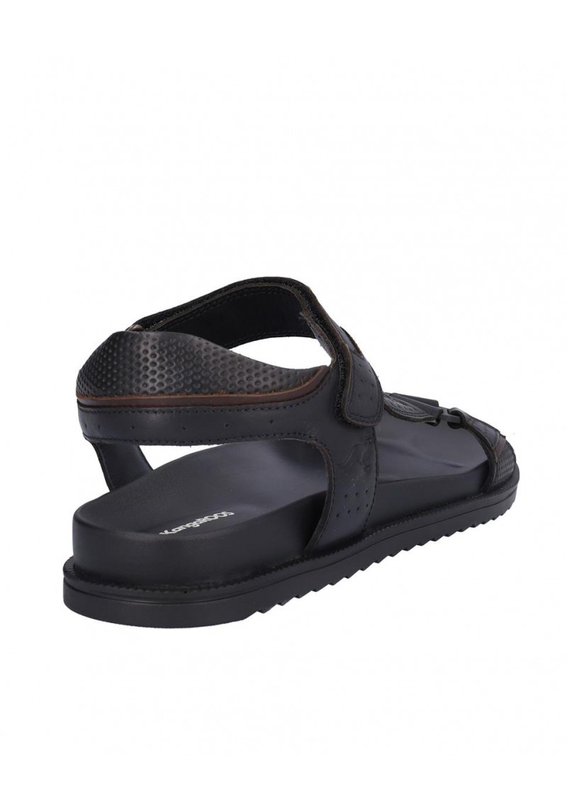 SANDALIA HOMBRE PIEL, CIERRE VELCRO, PLANTA DE EVA