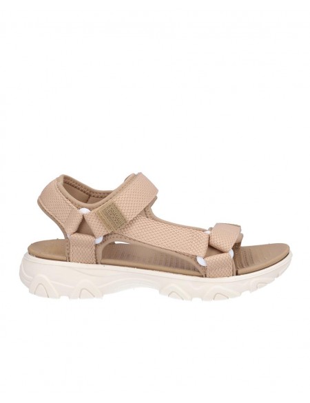 SANDALIA SEÑORA TEXTIL, CIERRE VELCROS, SUELA LIGERA DE PHYLON