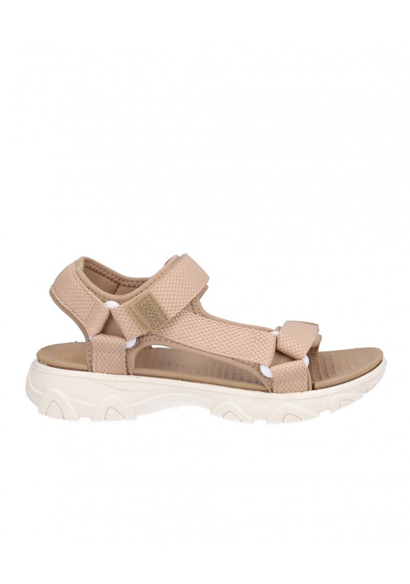 SANDALIA SEÑORA TEXTIL, CIERRE VELCROS, SUELA LIGERA DE PHYLON