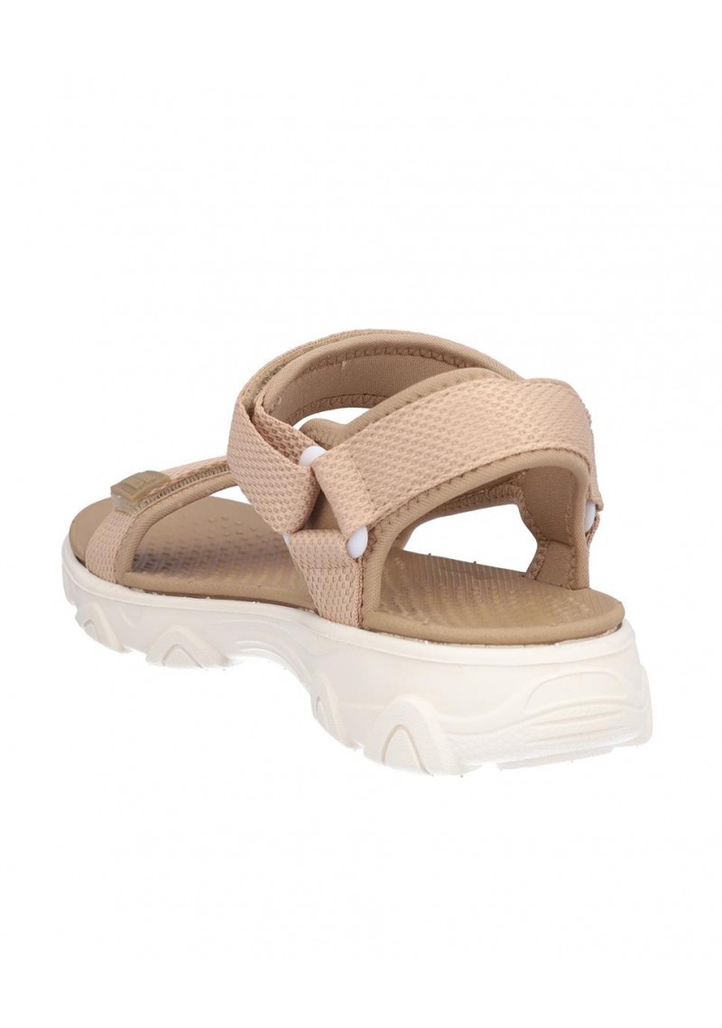 SANDALIA SEÑORA TEXTIL, CIERRE VELCROS, SUELA LIGERA DE PHYLON