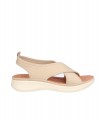 SANDALIA CRUZADA SEÑORA, PLANTA PIEL ACOLCHADA, SUELA LIGERA