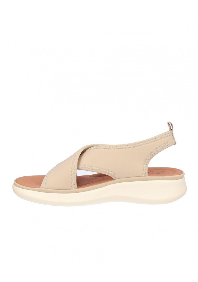 SANDALIA CRUZADA SEÑORA, PLANTA PIEL ACOLCHADA, SUELA LIGERA