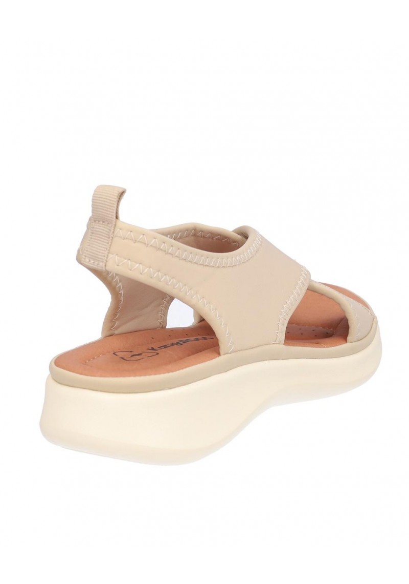 SANDALIA CRUZADA SEÑORA, PLANTA PIEL ACOLCHADA, SUELA LIGERA