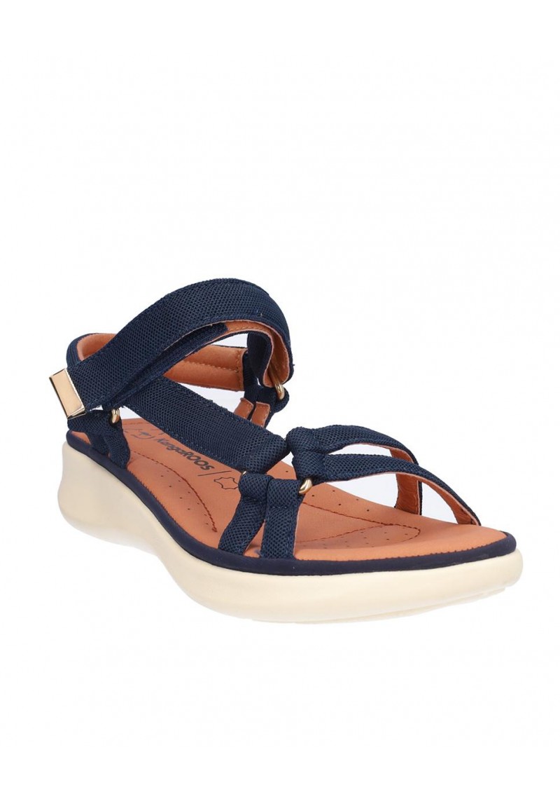 SANDALIA SEÑORA, CIERRE DE VELCRO, PLANTA DE PIEL ACOLCHADA