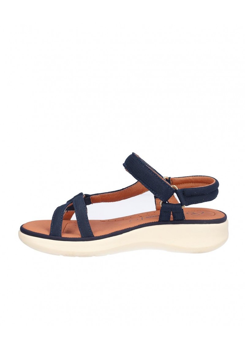 SANDALIA SEÑORA, CIERRE DE VELCRO, PLANTA DE PIEL ACOLCHADA