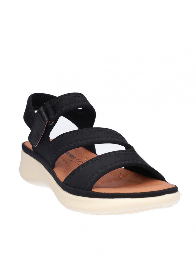 SANDALIA SEÑORA, CIERRE DE VELCRO, PLANTA DE PIEL ACOLCHADA