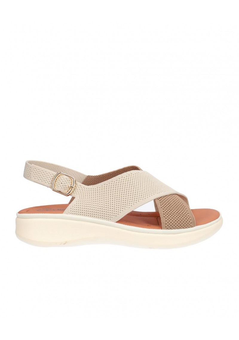 SANDALIA SEÑORA, CIERRE HEBILLA TRASERA, PLANTA DE PIEL