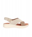 SANDALIA SEÑORA, CIERRE HEBILLA TRASERA, PLANTA DE PIEL
