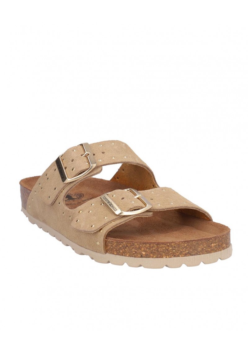 SANDALIA SEÑORA DOS HEBILLAS, PLANTA BIO ACOLCHADA