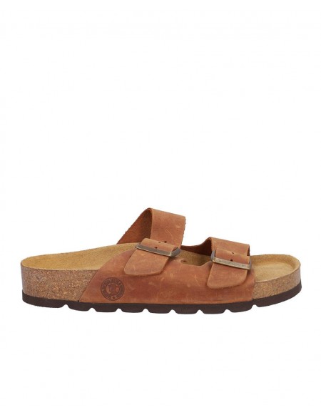 SANDALIA SEÑORA DOS HEBILLAS, PLANTA BIO ACOLCHADA