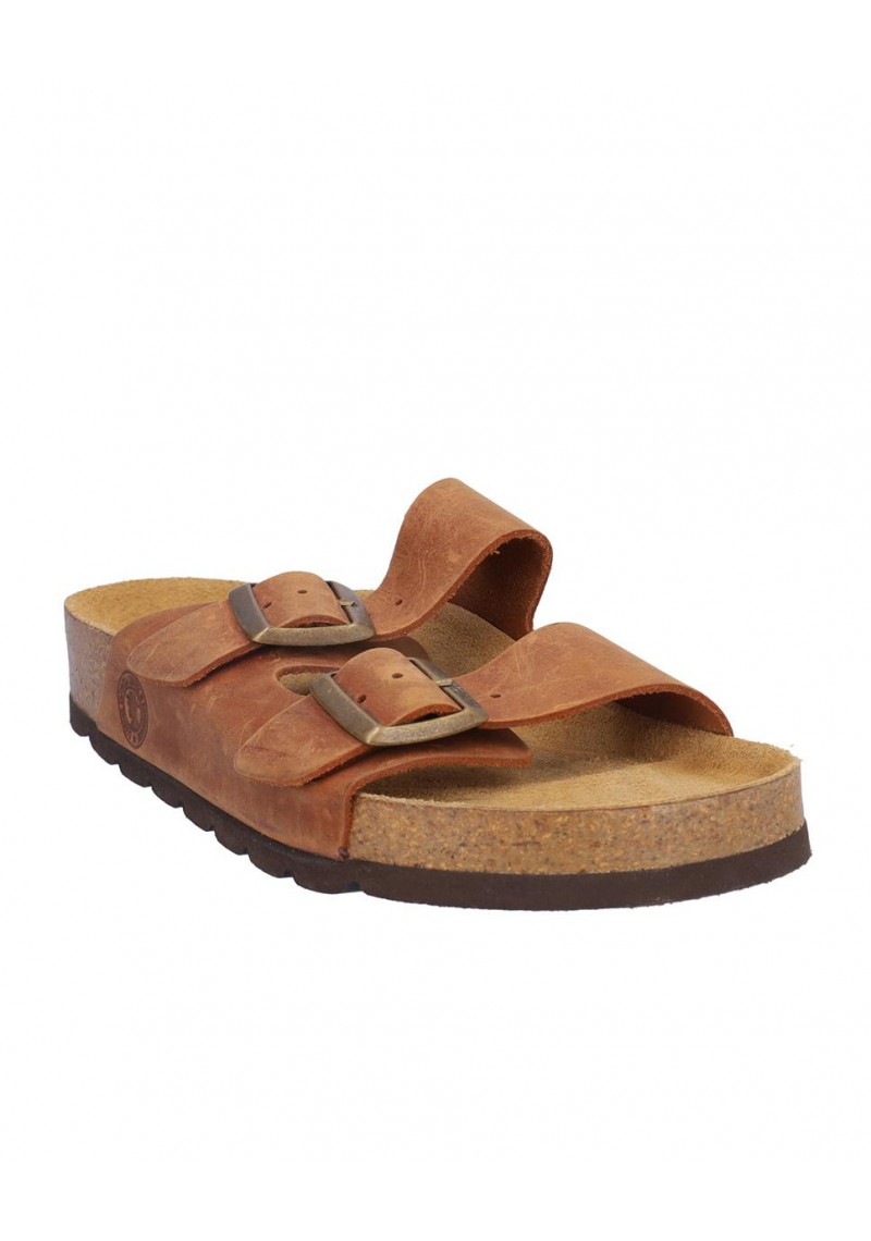 SANDALIA SEÑORA DOS HEBILLAS, PLANTA BIO ACOLCHADA