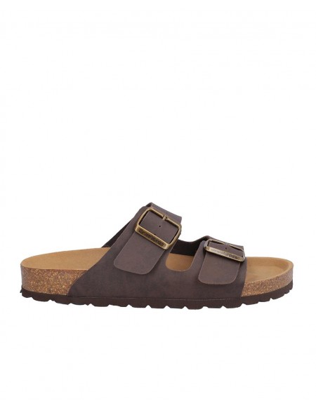 SANDALIA SEÑORA DOS HEBILLAS, PLANTA BIO ACOLCHADA