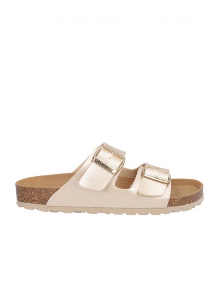 SANDALIA SEÑORA DOS HEBILLAS, PLANTA BIO ACOLCHADA