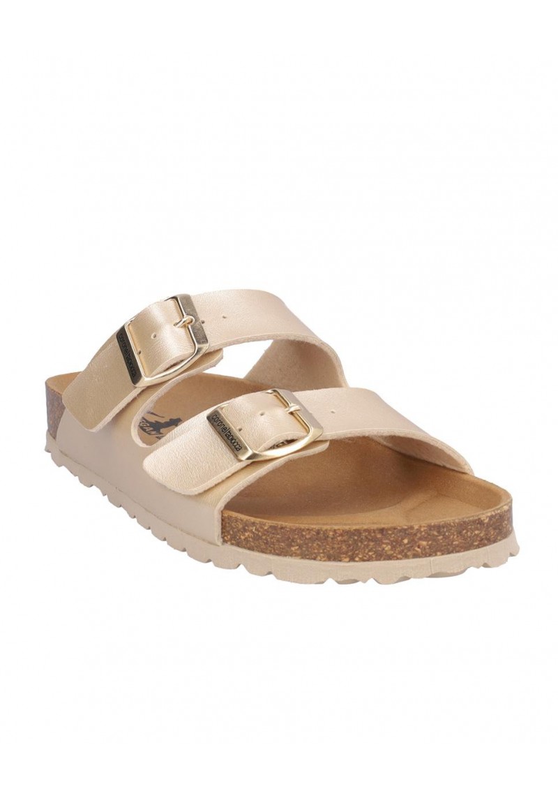 SANDALIA SEÑORA DOS HEBILLAS, PLANTA BIO ACOLCHADA