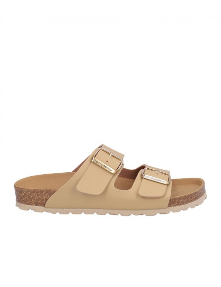 SANDALIA SEÑORA DOS HEBILLAS, PLANTA BIO ACOLCHADA