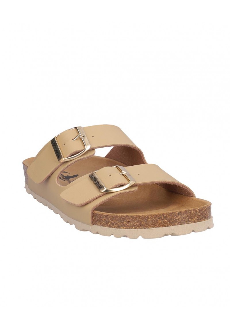 SANDALIA SEÑORA DOS HEBILLAS, PLANTA BIO ACOLCHADA