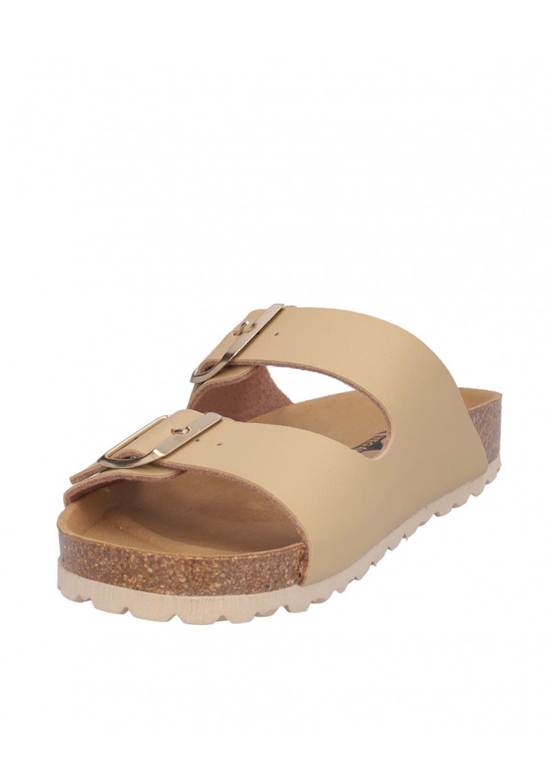 SANDALIA SEÑORA DOS HEBILLAS, PLANTA BIO ACOLCHADA