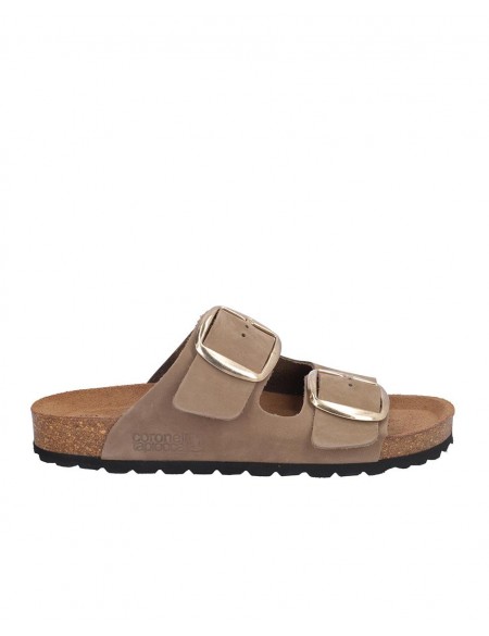 SANDALIA SEÑORA DOS HEBILLAS, PLANTA BIO ACOLCHADA