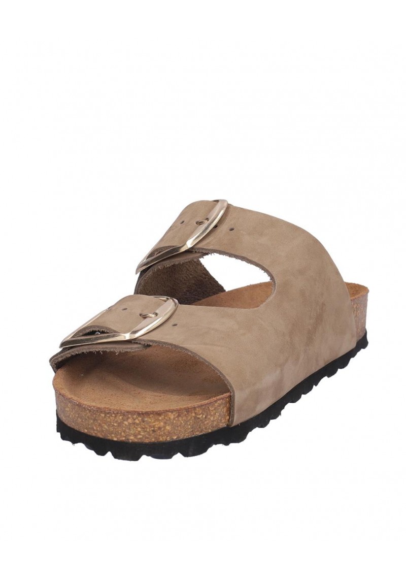 SANDALIA SEÑORA DOS HEBILLAS, PLANTA BIO ACOLCHADA