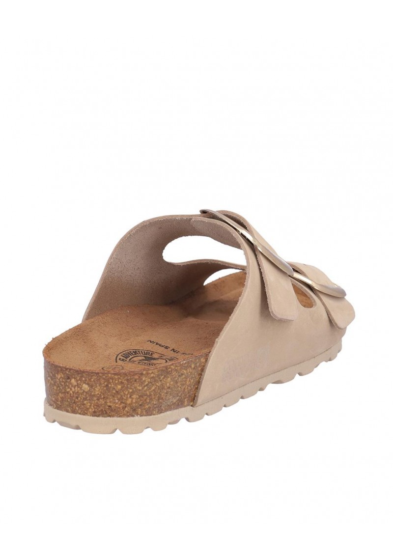 SANDALIA SEÑORA DOS HEBILLAS, PLANTA BIO ACOLCHADA