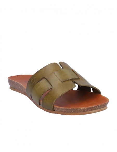 SANDALIA BAJA SEÑORA, PLANTA BIO DE PIEL
