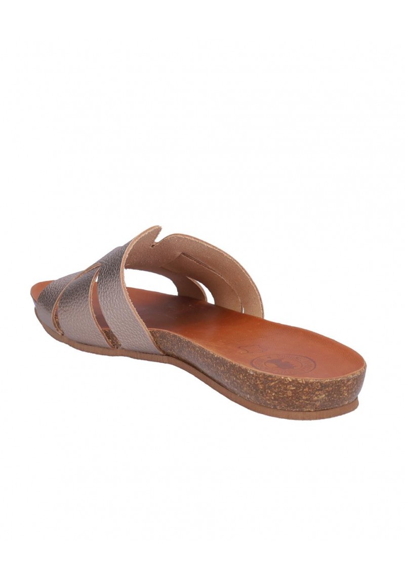 SANDALIA BAJA SEÑORA, PLANTA BIO DE PIEL