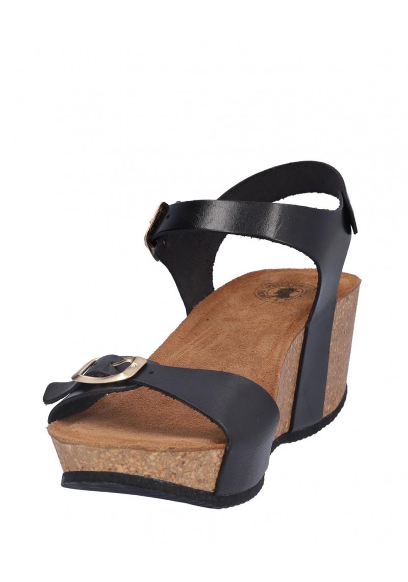 SANDALIA SEÑORA DOS HEBILLAS, PLANTA BIO ACOLCHADA