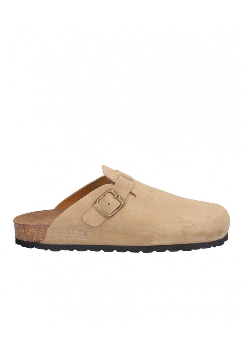 ZUECO CABALLERO CON HEBILLA LATERAL, PLANTA BIO ACOLCHADA